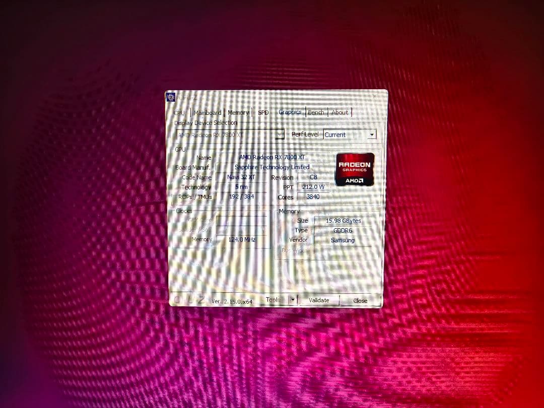 グラフィックボード・グラボ・ビデオカード SAPPHIRE RADEON RX7800XT 16GB