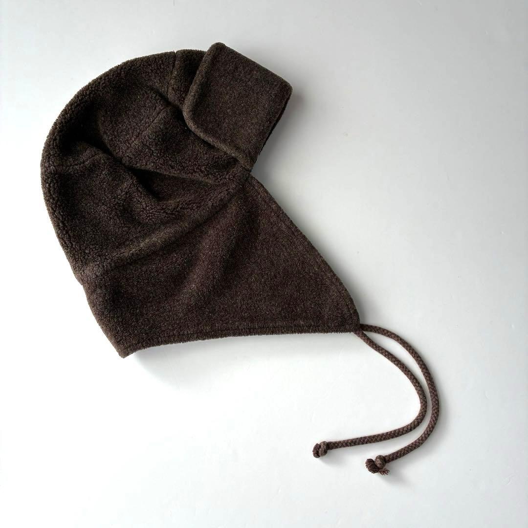 美品 90s USA製 バナナリパブリック ブラウン フリース トラッパーハット