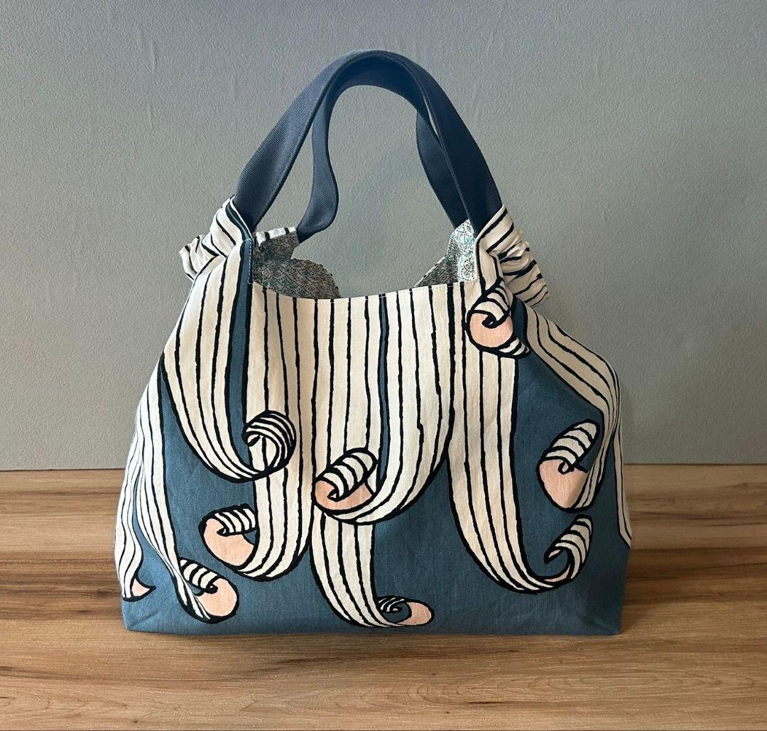 【いたち様オーダー】ミナペルホネンハンドメイドシャーリングバッグ