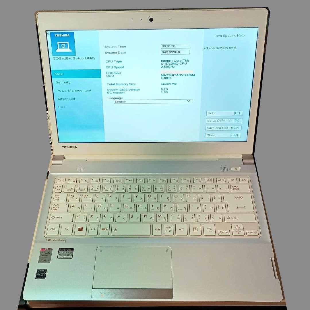 dynabook R73/PW ノートパソコン（ジャンク）