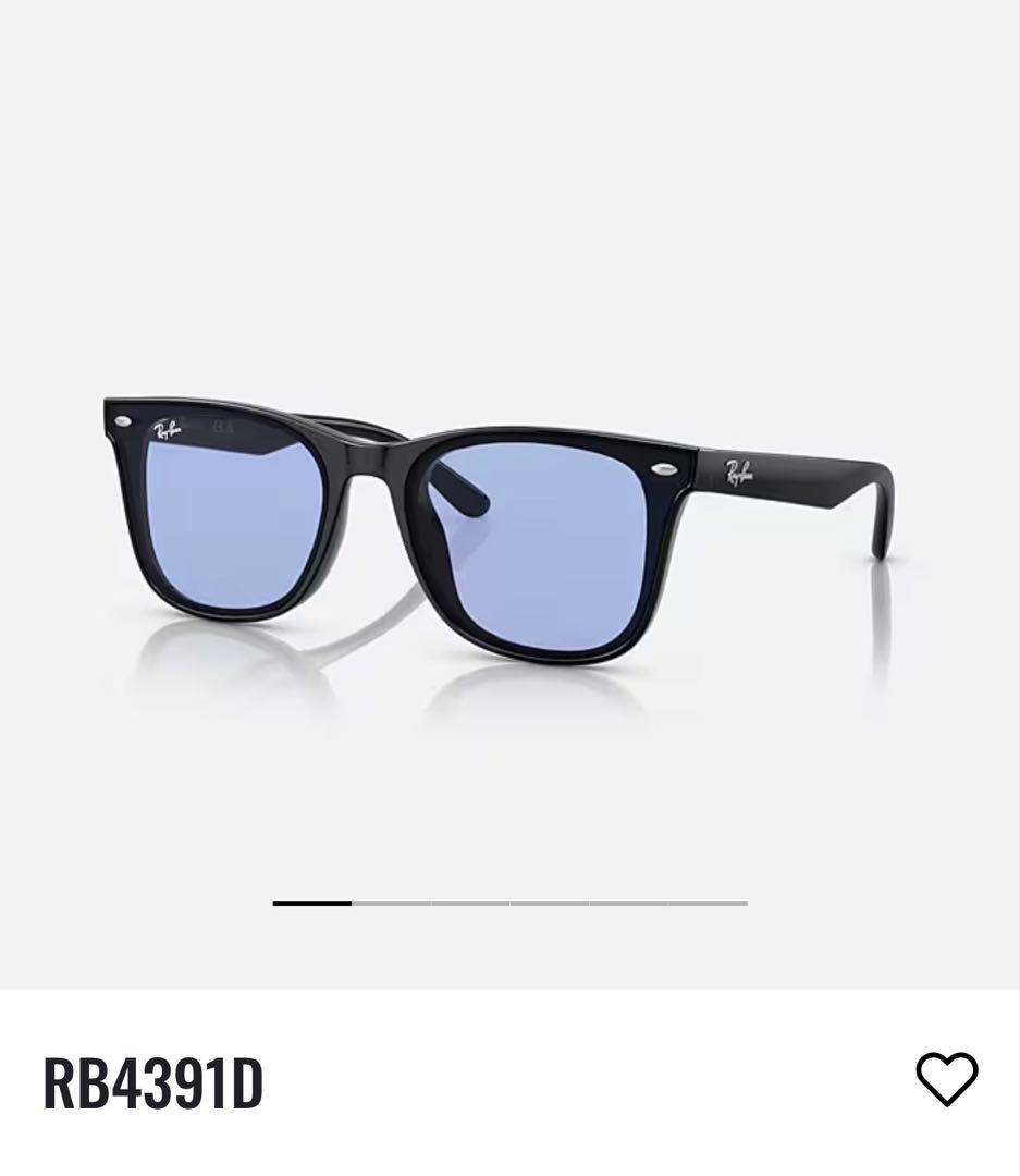 新品正規品 レイバン RB4391D 601/80 ブルー サングラス