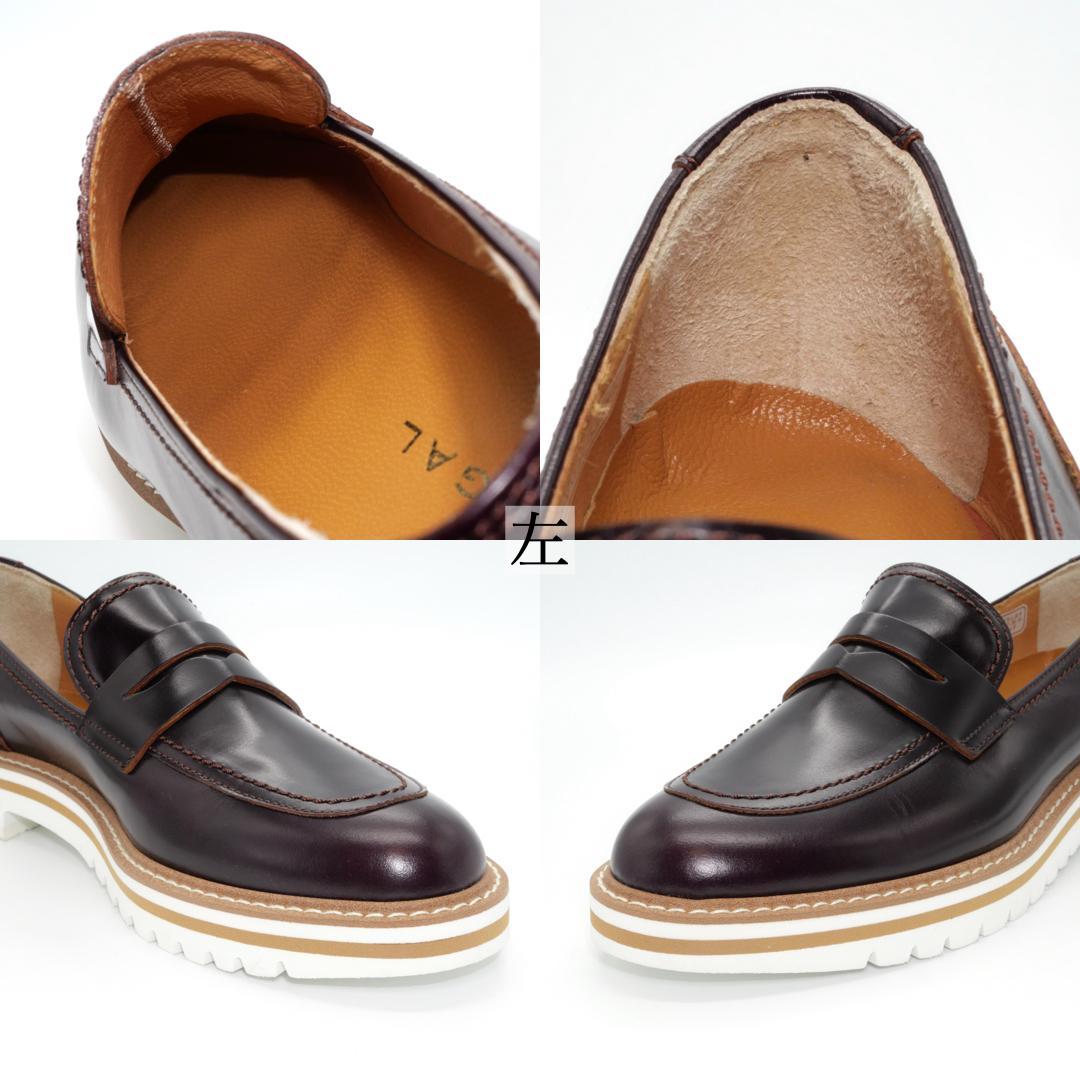 22.5　REGAL　リーガル　シューズ　厚底ローファー　ボルドー