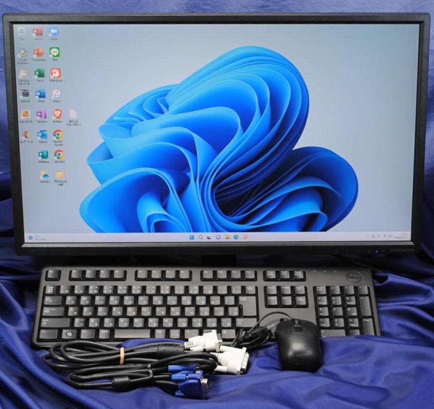 即使える!NEC 20㌅モニターセット/キーボード・マウス office2021