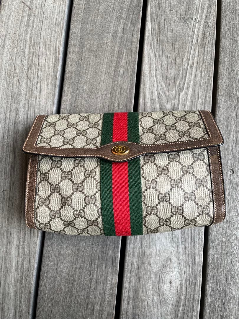 old GUCCI シェリーライン ハンドバッグ