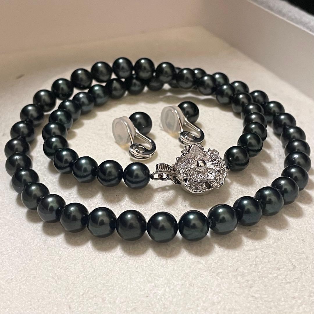 ケース付き専用【2点セット✨美品】あこや本真珠 ネックレス イヤリング 7.0-