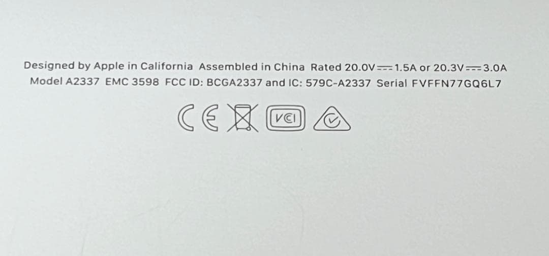 【送料無料】MacBook Air M1 2020 8GB 256GB