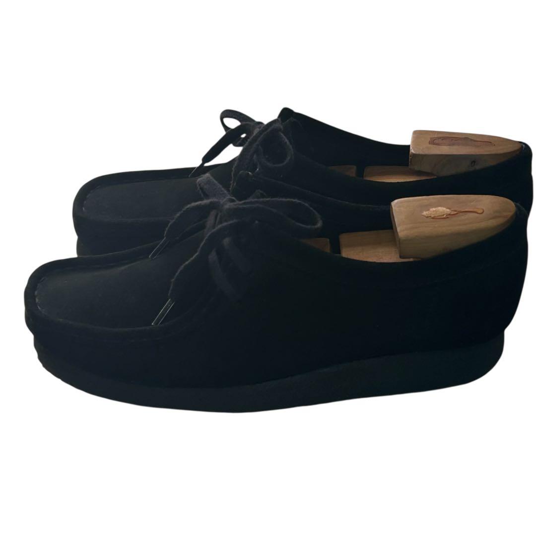 w. 美品　クラークスオリジナルズワラビーブーツ　スエード　ブラック　24