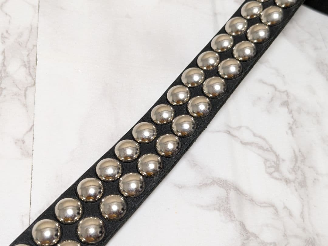 未使用　大草直子　amarc NO.b　マスターアンドコー　スタッズ　ベルト　黒