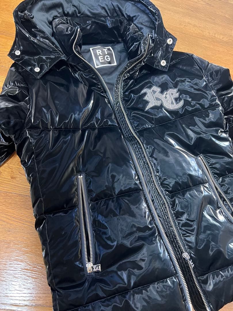 RT EG 黒 ダウンジャケット フード付き 限定