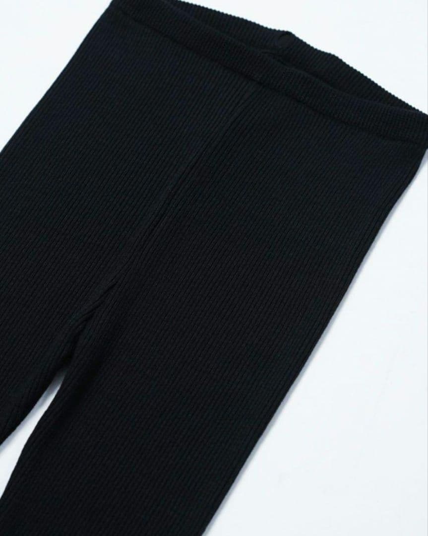 wafu ワフ とろみリネンシルク レギンス ブラック