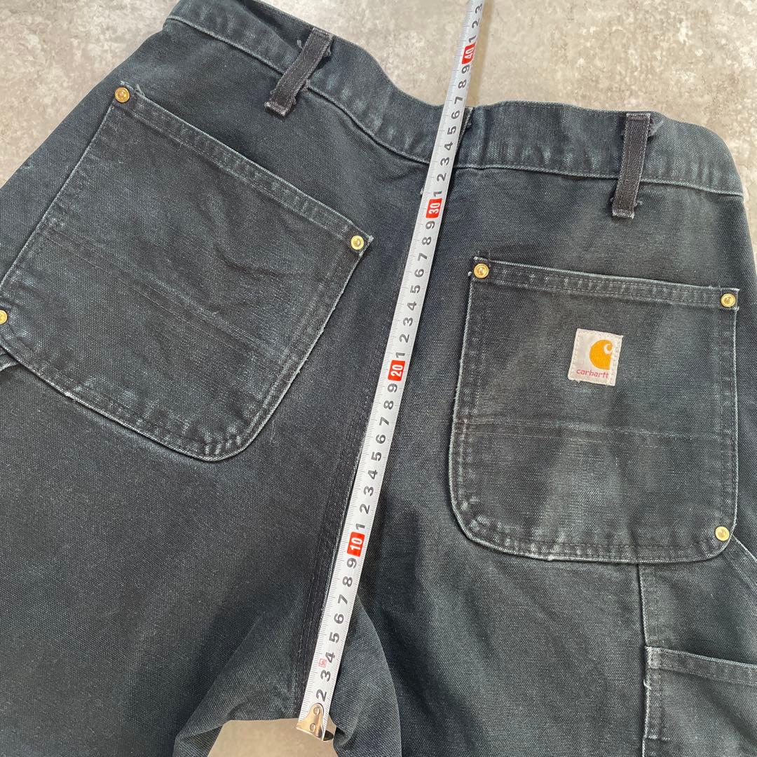 N*売様 カーハート ダブルニー ペインターパンツ ブラック 黒 W32×L32