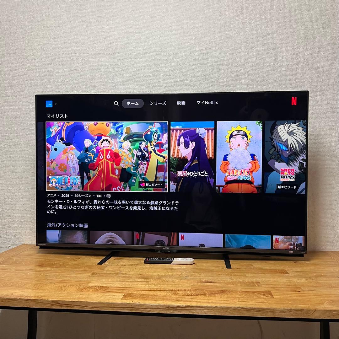 シャープ 60V型 4K 液晶テレビ Android TV 4T-C60AN1
