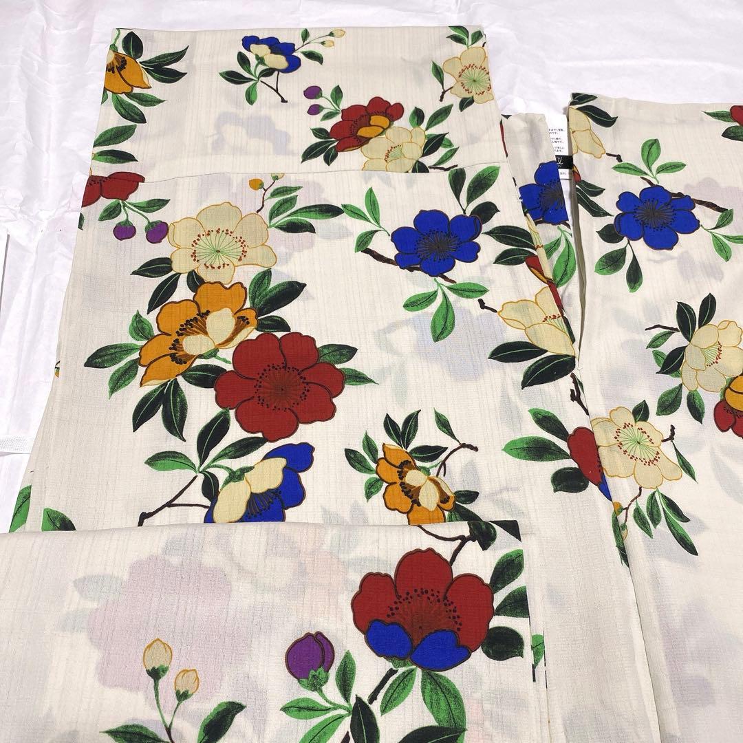 ふりふ　浴衣　未使用品　タグ付き　三松　涼感　ドライ　レトロ