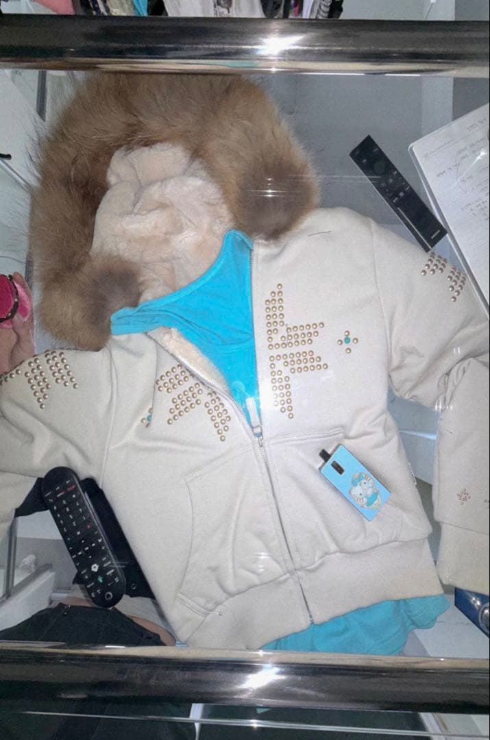 SCULPTOR Fur Trimming Hooded Zip-Up パーカー