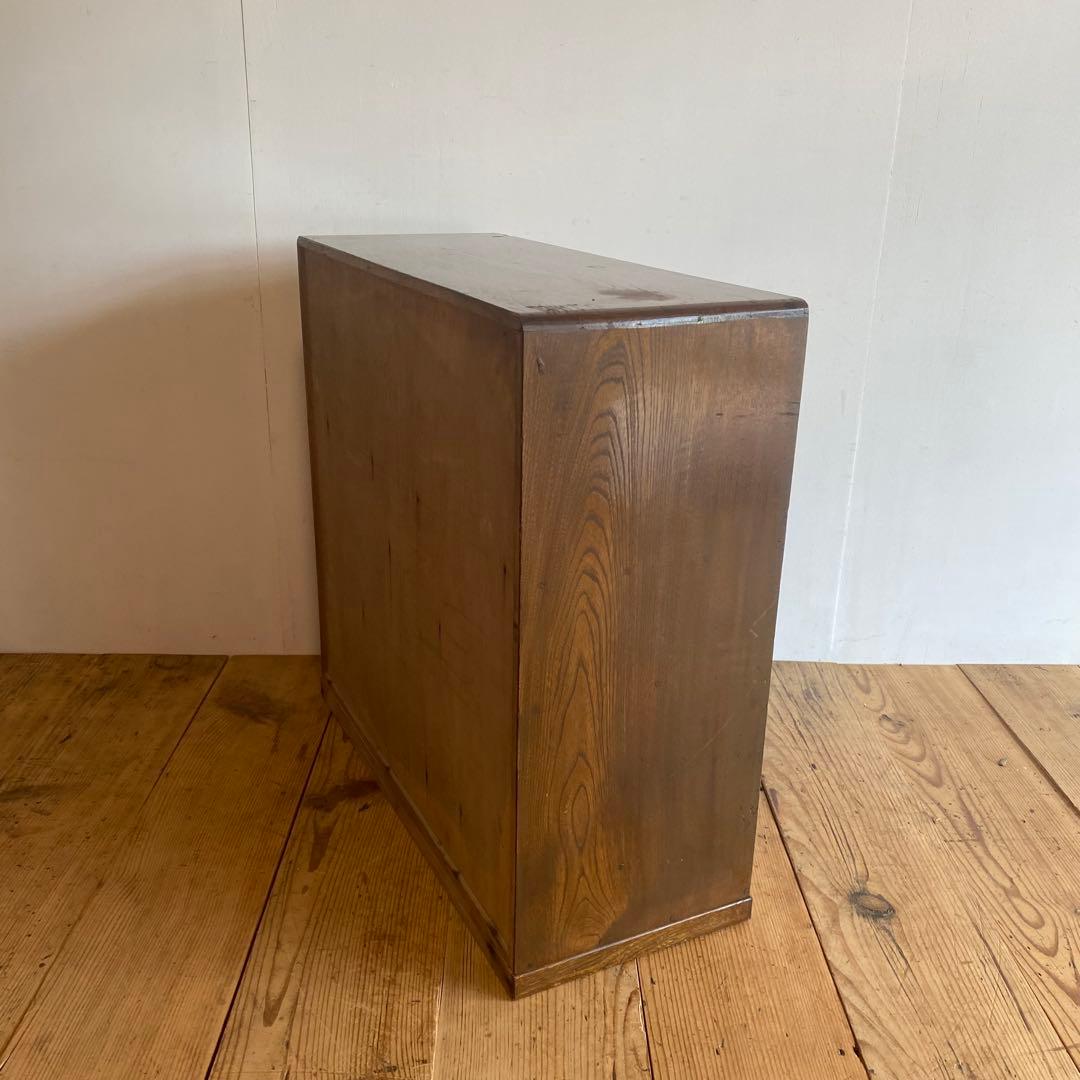 アンティーク ガラス 戸棚 キャビネット 箪笥 昭和レトロ y151