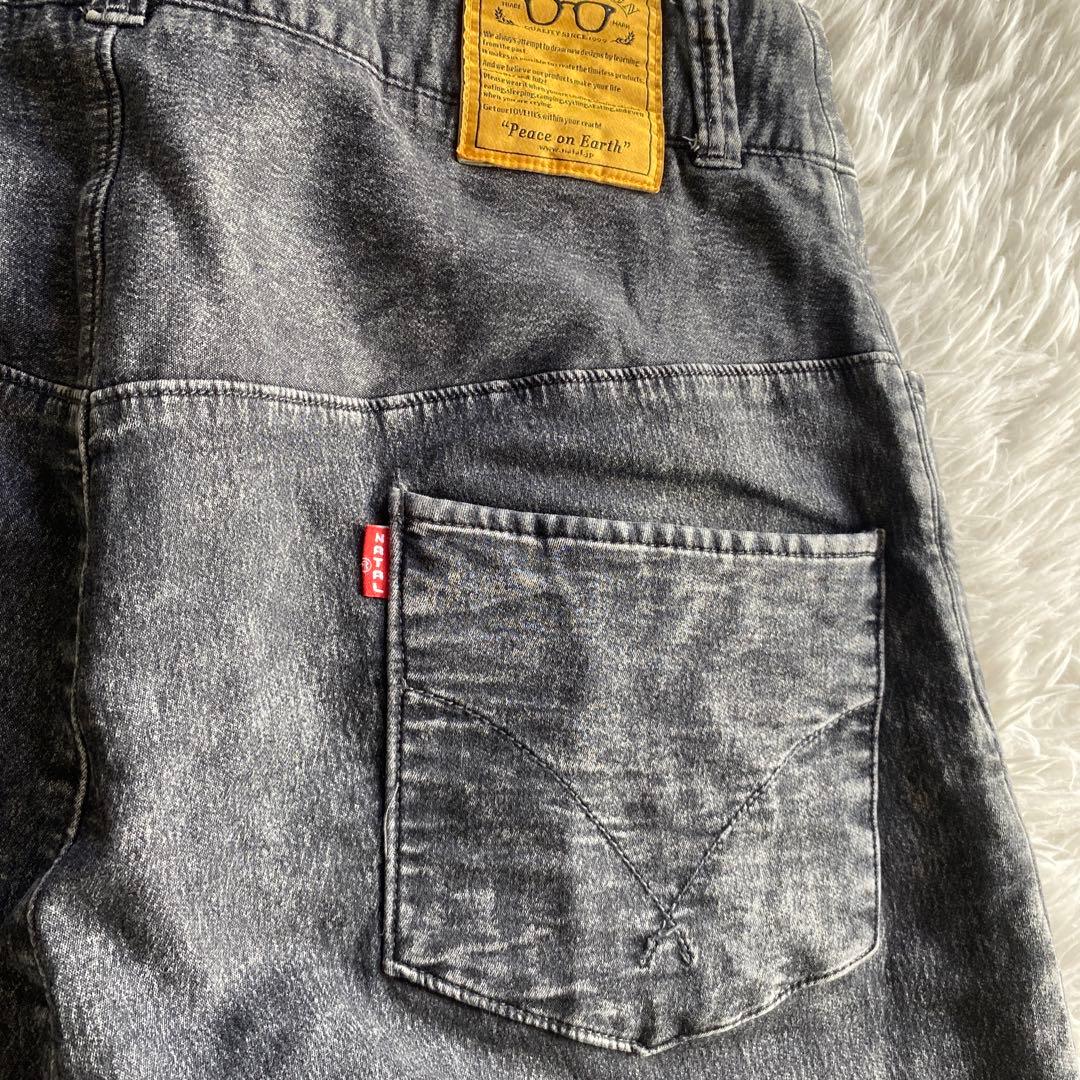 MoriNATAL DESIGN ダークグレー サルエルパンツ　L