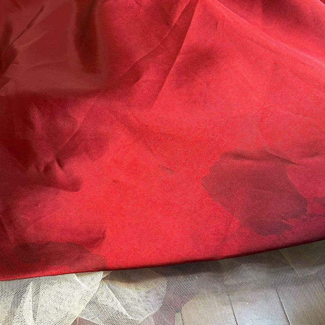 ynsカラードレス 赤 ボルドー サテン 結婚式 披露宴 二次会 SL24318