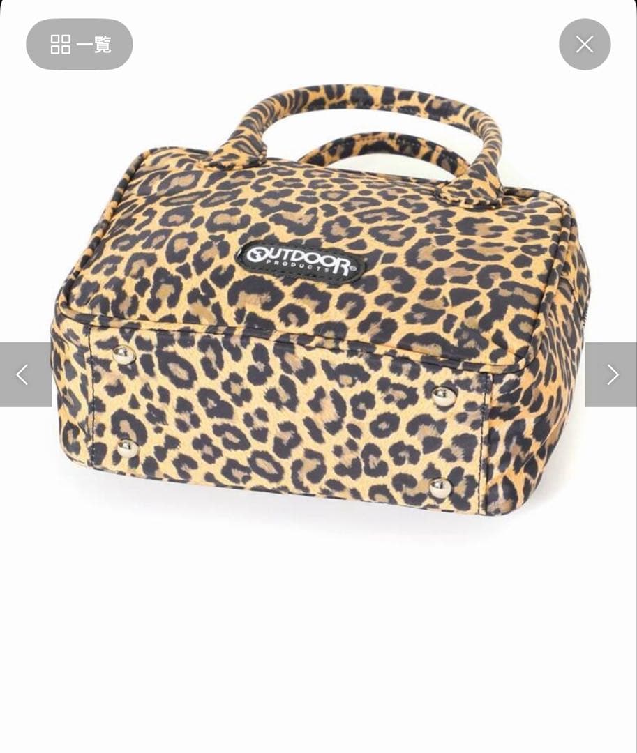 バッグ OUTDOOR PRODUCTS 2WAY CUBE BAG LEOPARD