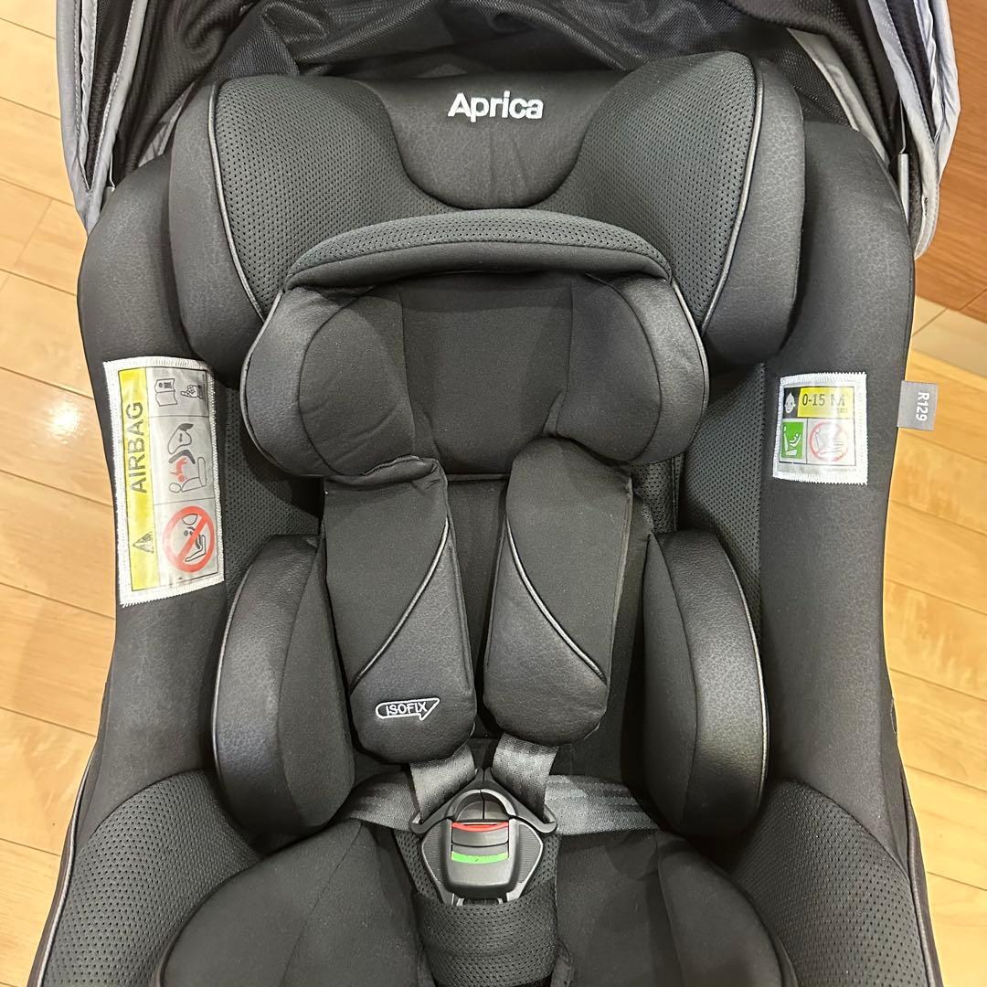 美品 Aprica アップリカ クルリラ ビッテ エックス 黒 ISOFIX