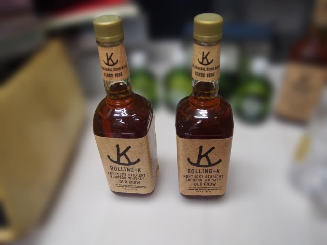 未開栓　古酒　OLD CROW ROLLING-K バーボンウイスキー　2本
