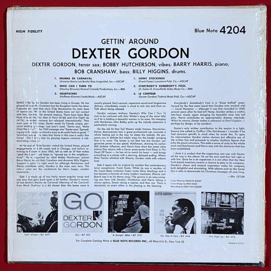 ★上質美品【USオリジ／MONO／VG刻印／シュリンク残存】デクスター・ゴードン