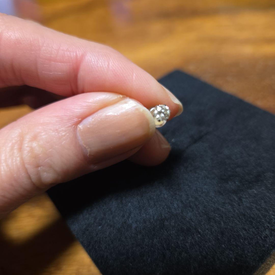 H&Cカットきれい☆ダイヤスタッド ピアス(片耳用) 0.１５カラットプラチナ