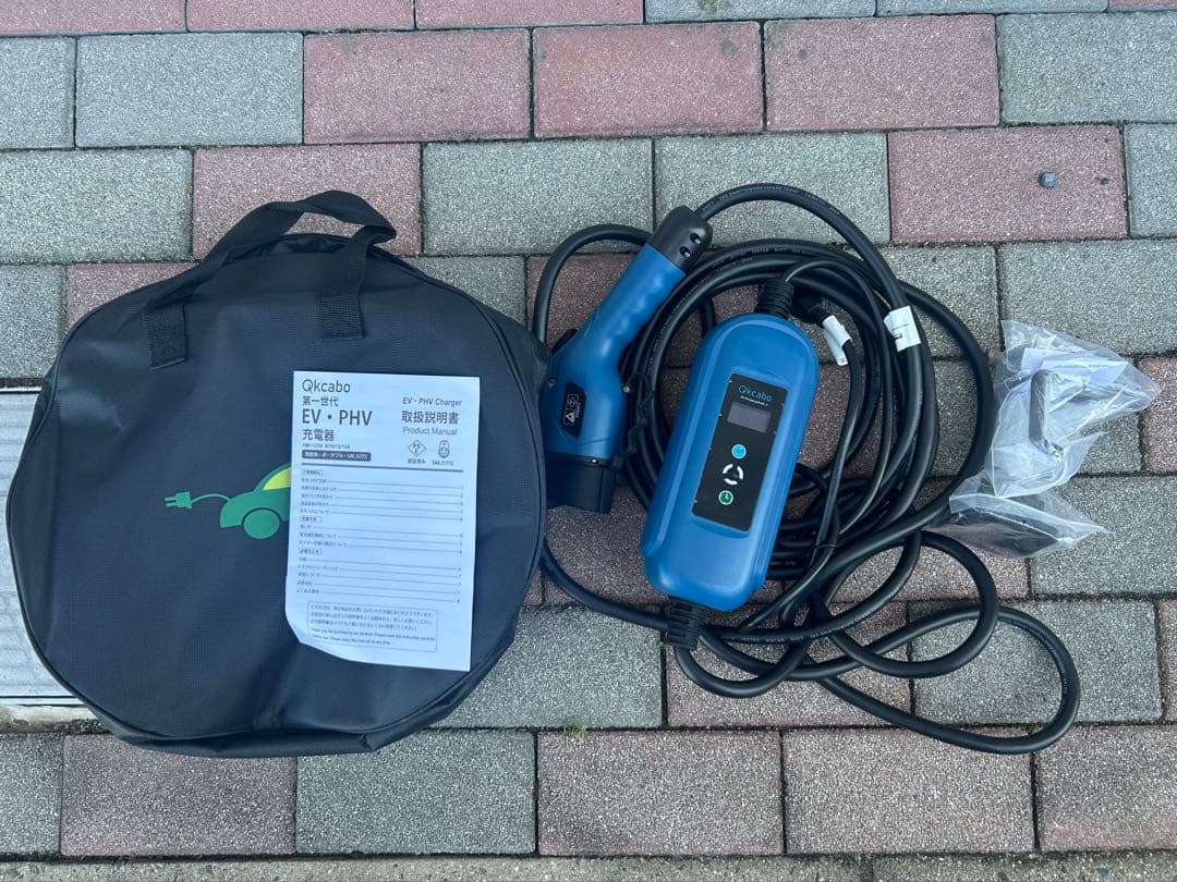 Qkcabo 1.6KW 電気自動車 充電ケーブル 充電器 100V-125V