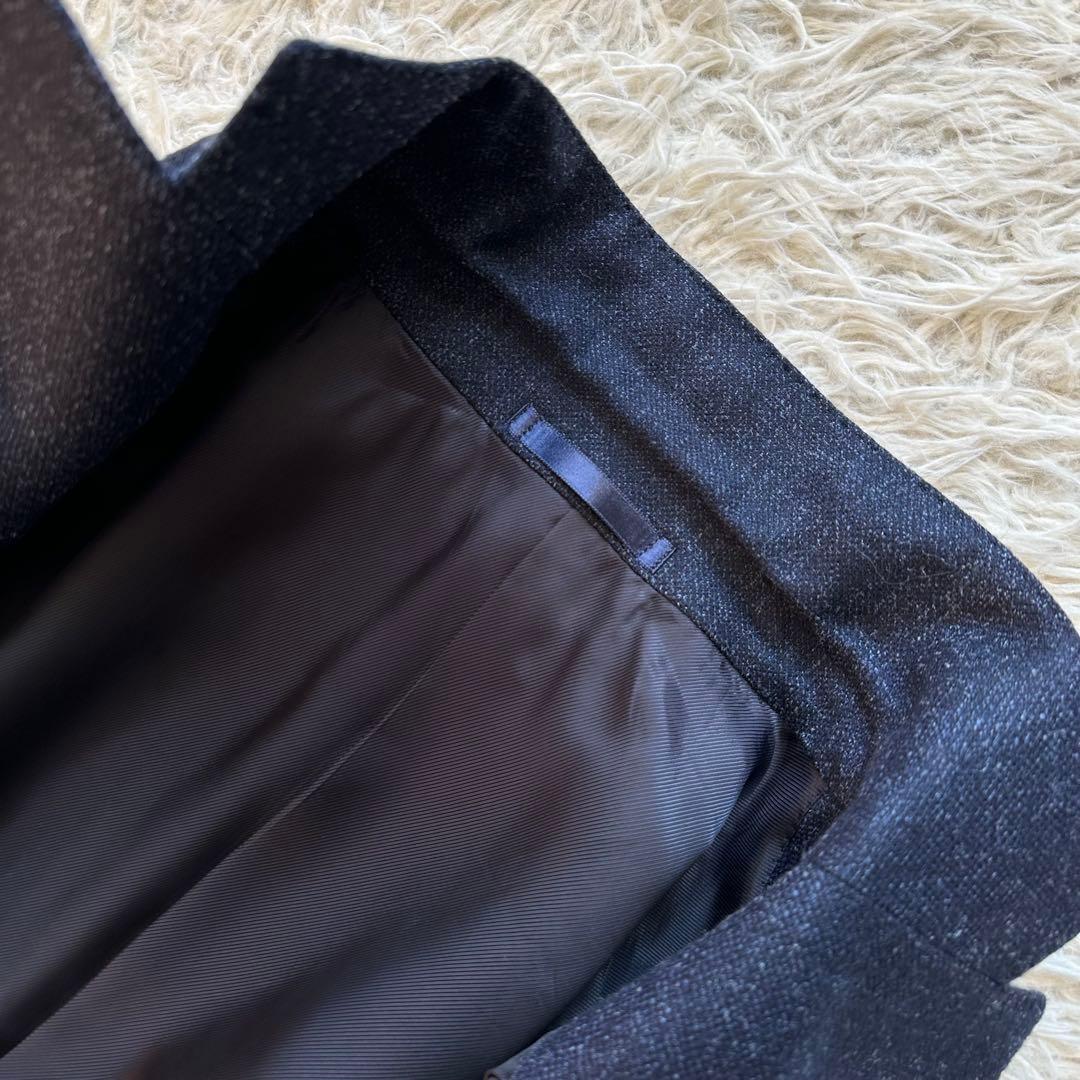 美品✨シップス×ロロ・ピアーナ　段返り　ジャケット　シルク　カシミヤ　ネイビー