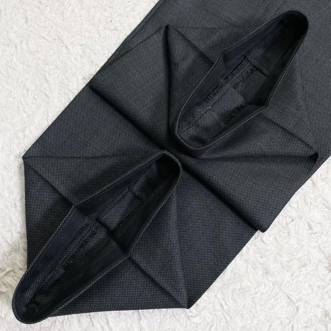 美品PRADA スーツ 46-8C チャコールグレー バーズアイ イタリア製