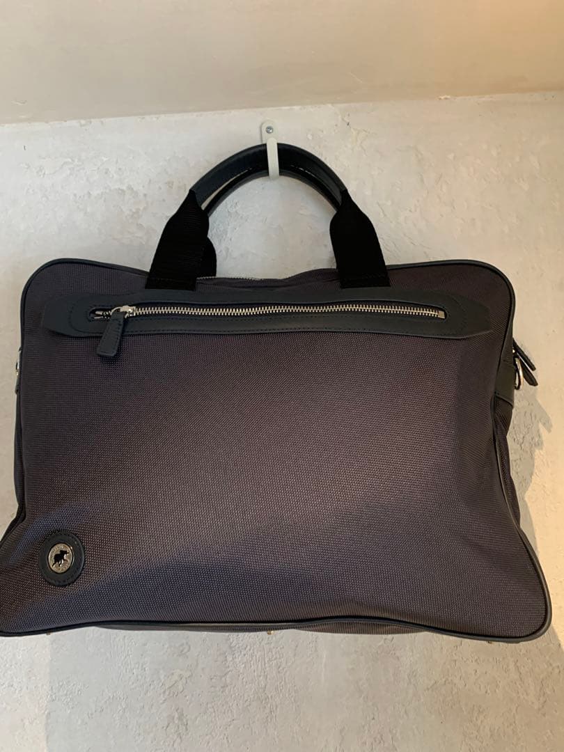 【新品未使用】HUNTING WORLD ダークネイビーグレー ビジネスバッグ