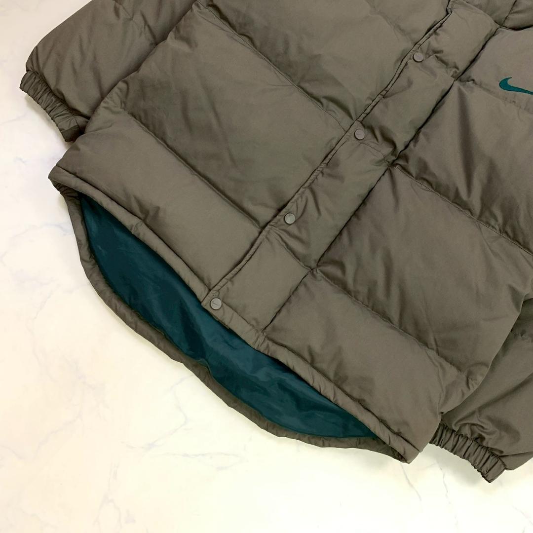 ナイキ 90s 白タグ ダウンジャケット 刺繍ロゴ 肉厚 ヌプシ XL　D487