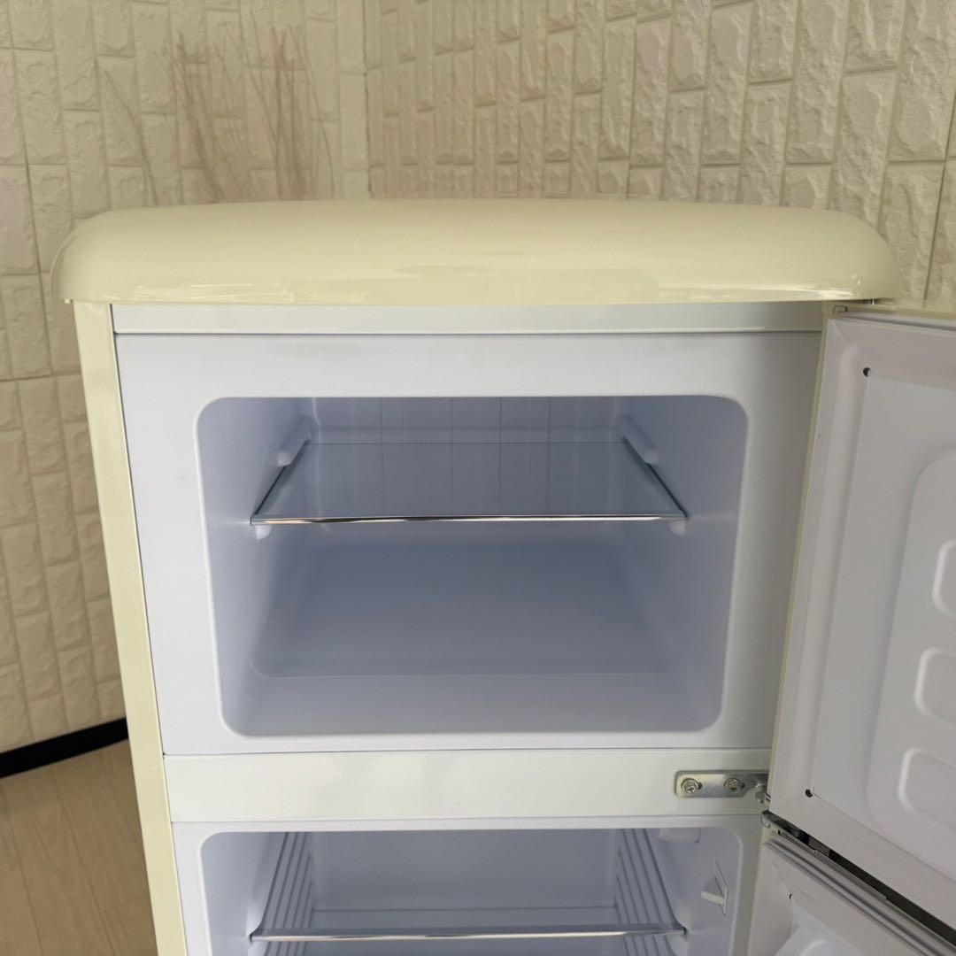 都内23区配送無料✨冷蔵庫　アイリスオーヤマ レトロ　PRR-122D-W
