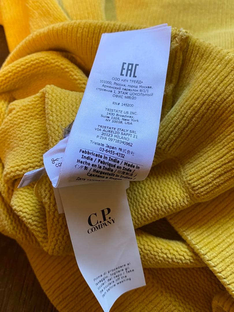 C.P. Company ニット 48 イエロー セーター コットン