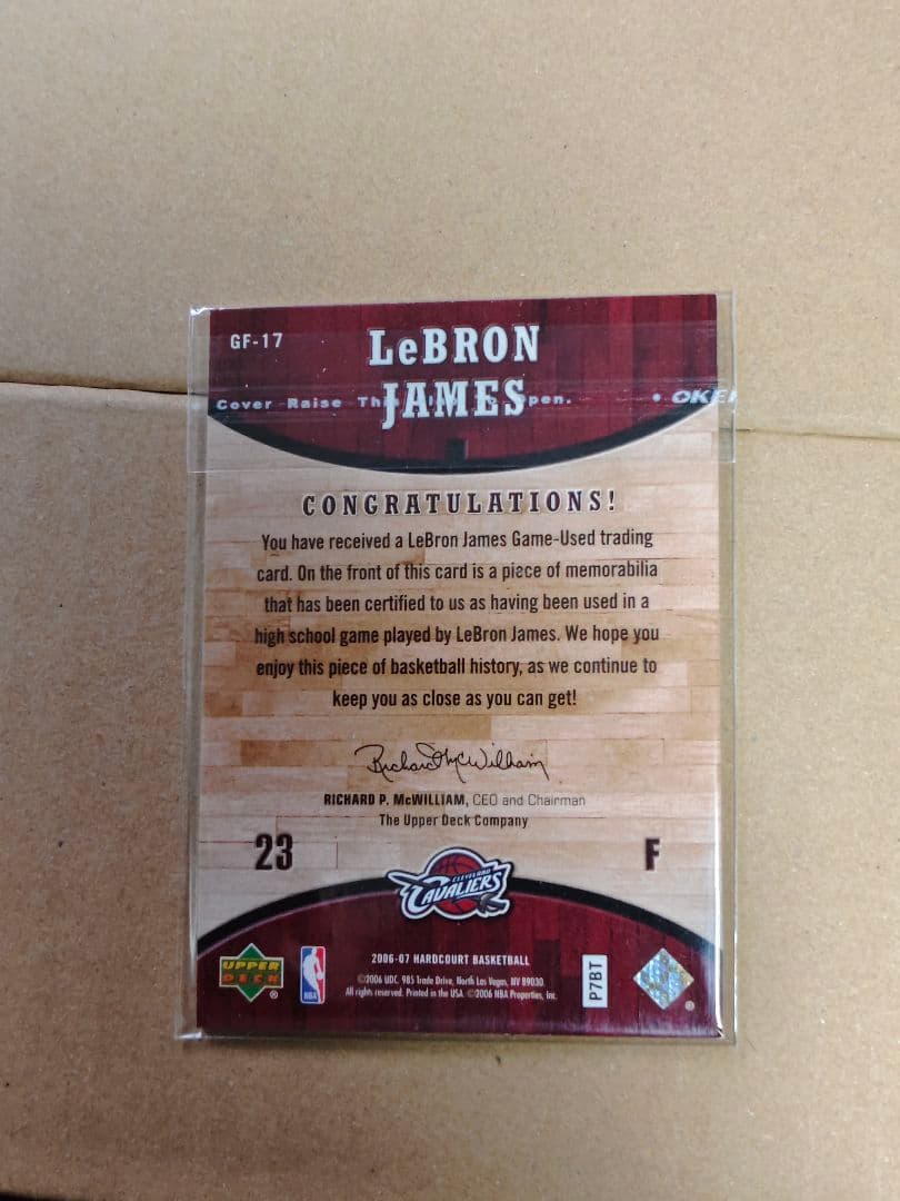 カードダスその他 2006-07upper deck LeBron James Cavaliers
