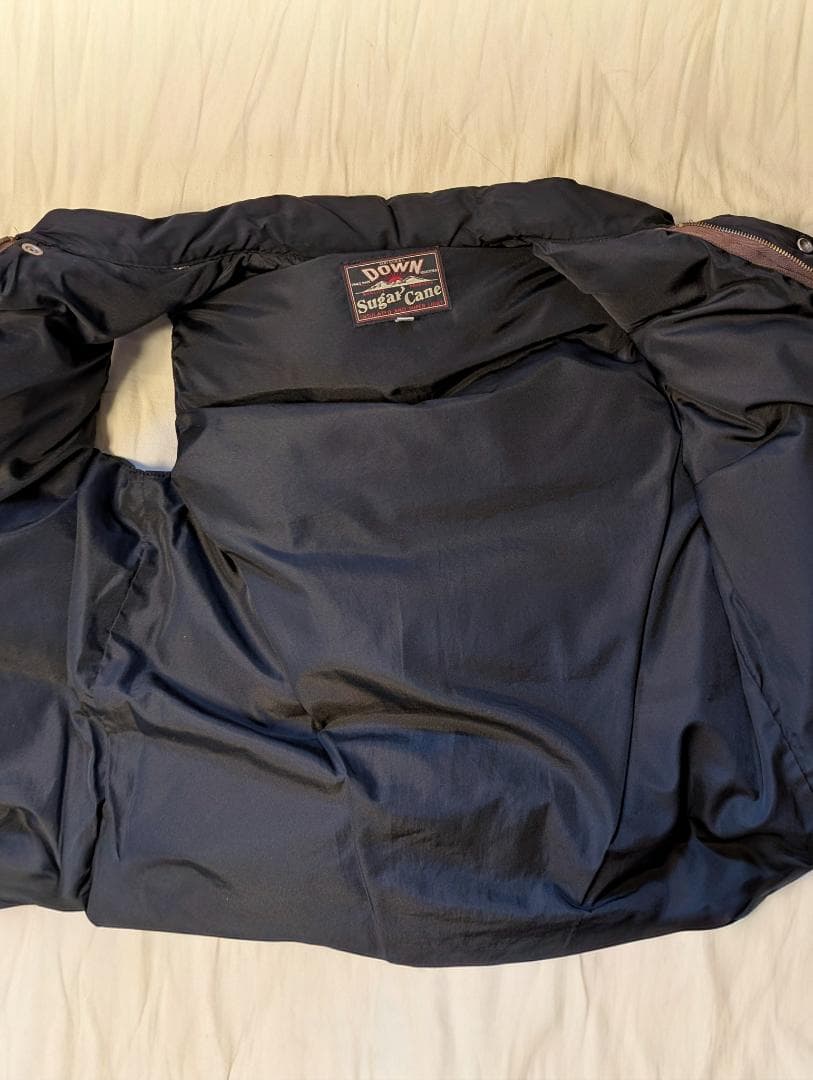 SUGAR CANE（シュガーケーン）のレザーヨークダウンベスト