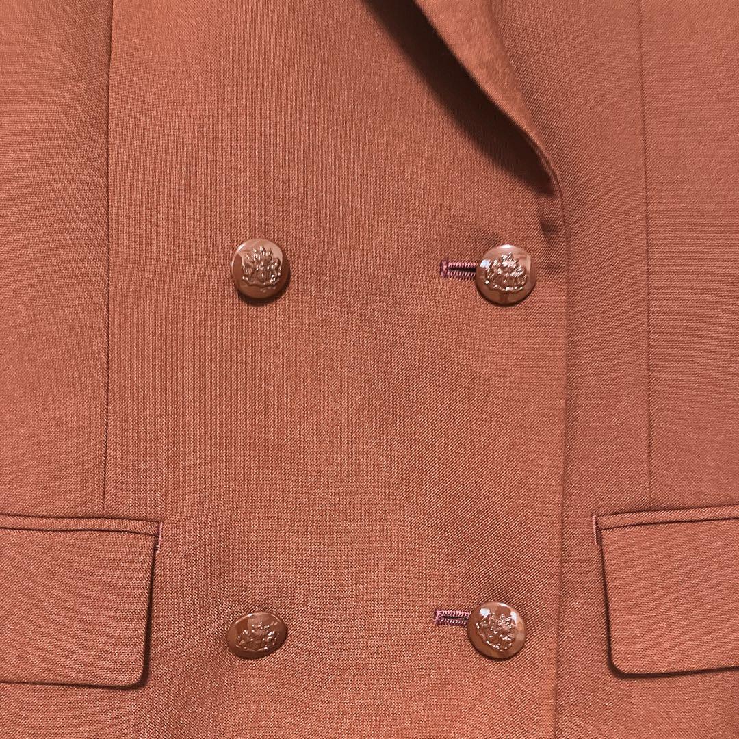 25AW【新品】アナイ　マットクロスピークドラペル ジャケット　ブラウン　36