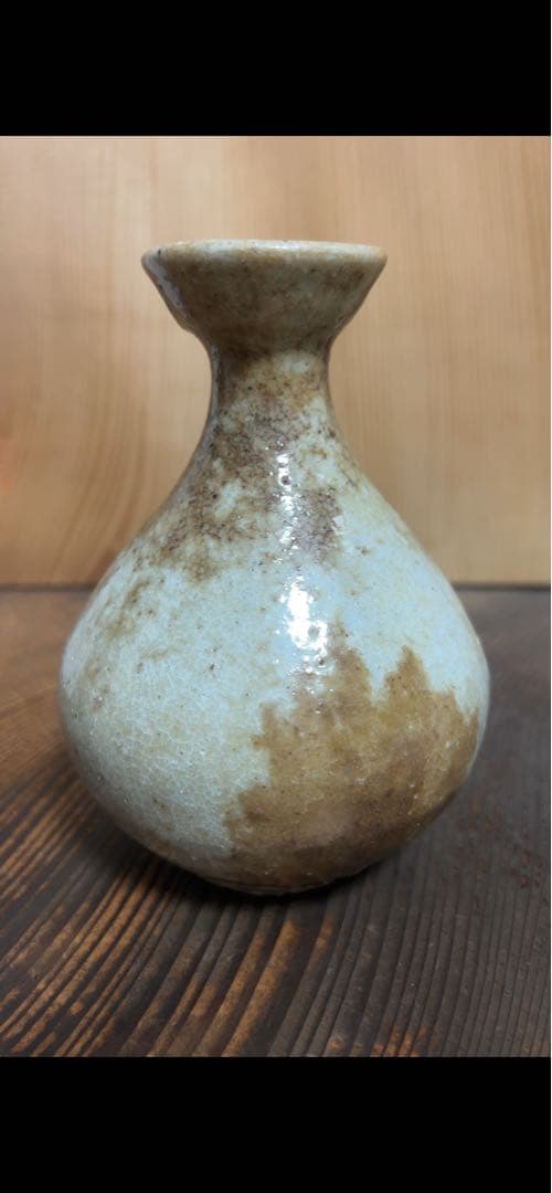 李朝後期　雨漏白磁徳利