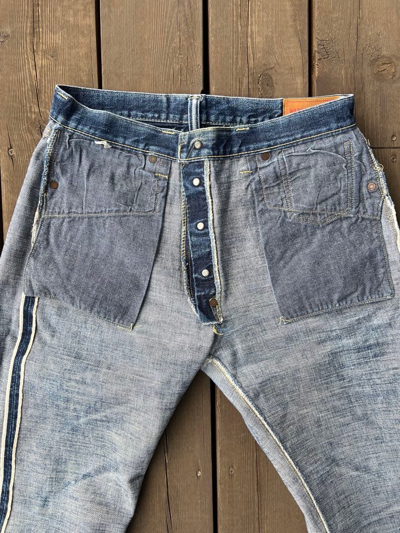 オールド ウェアハウス 10周年1003XX 大戦モデル 赤ペンキ 34インチ