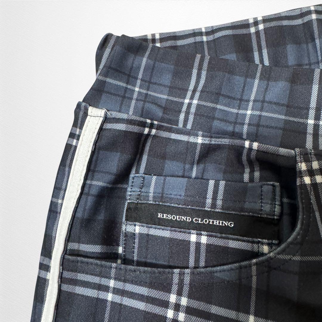 リサウンドクロージング チェックラインパンツ