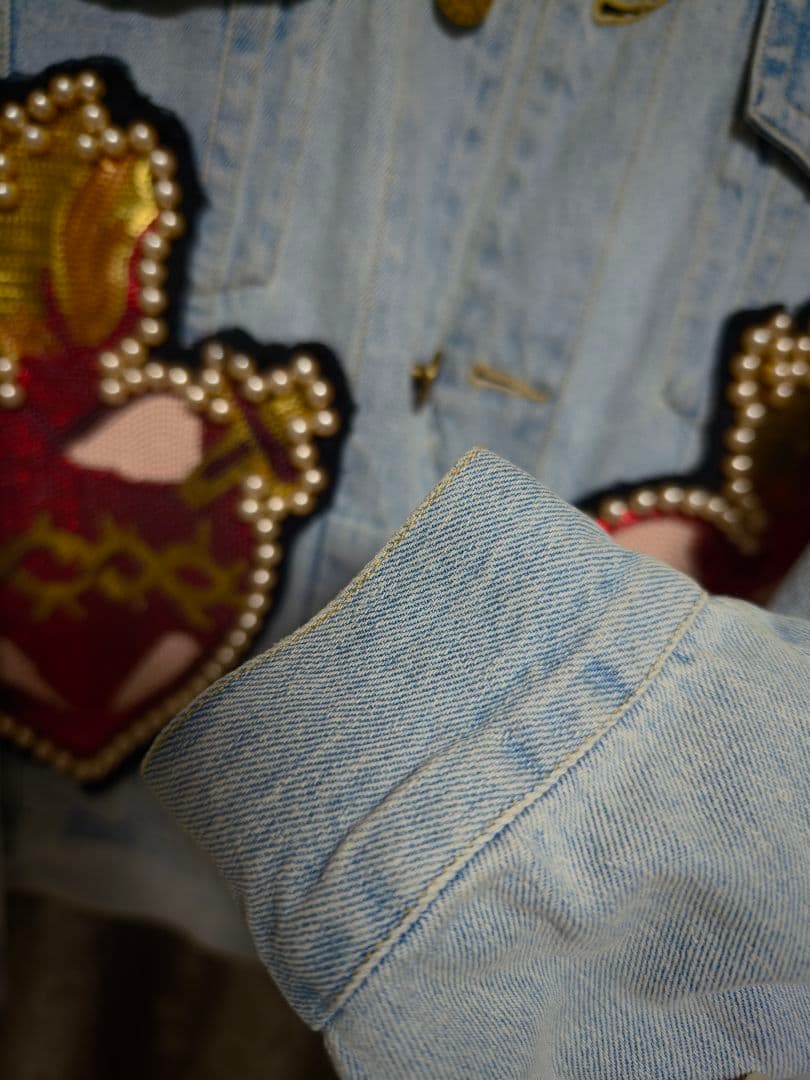 Unlogical Poemビーズ刺繍デニムジャケット