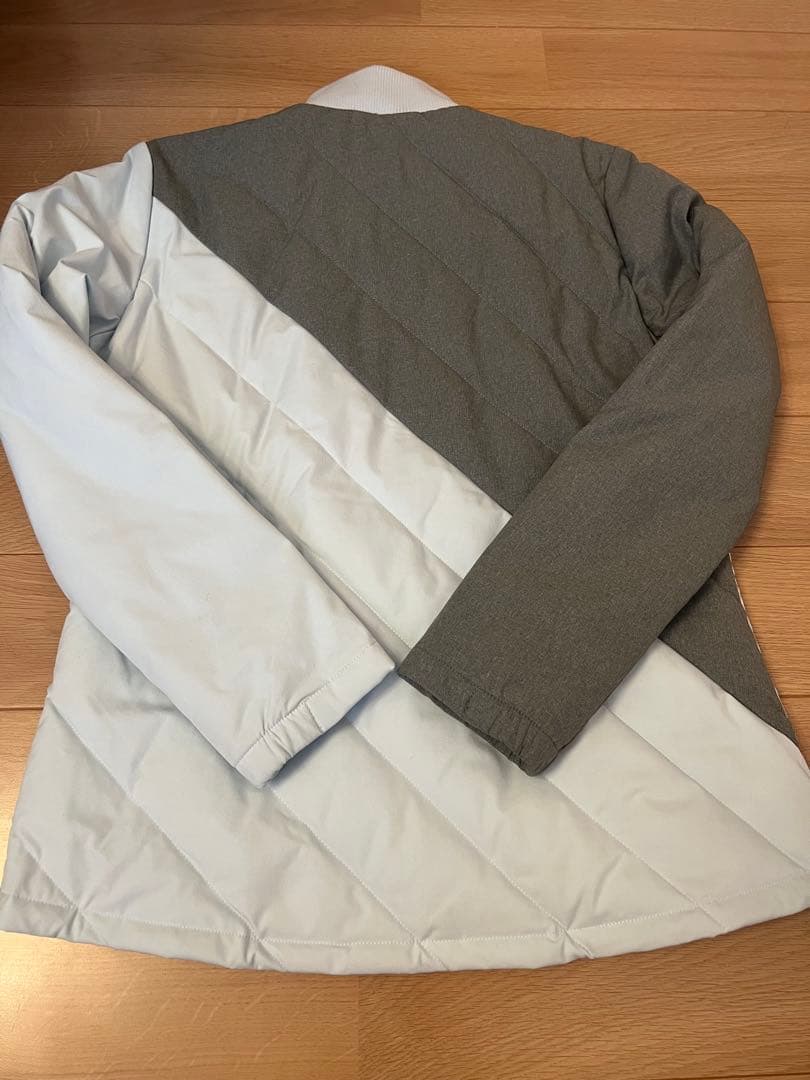 ゴルフ レディースジャケット グレー/ホワイト