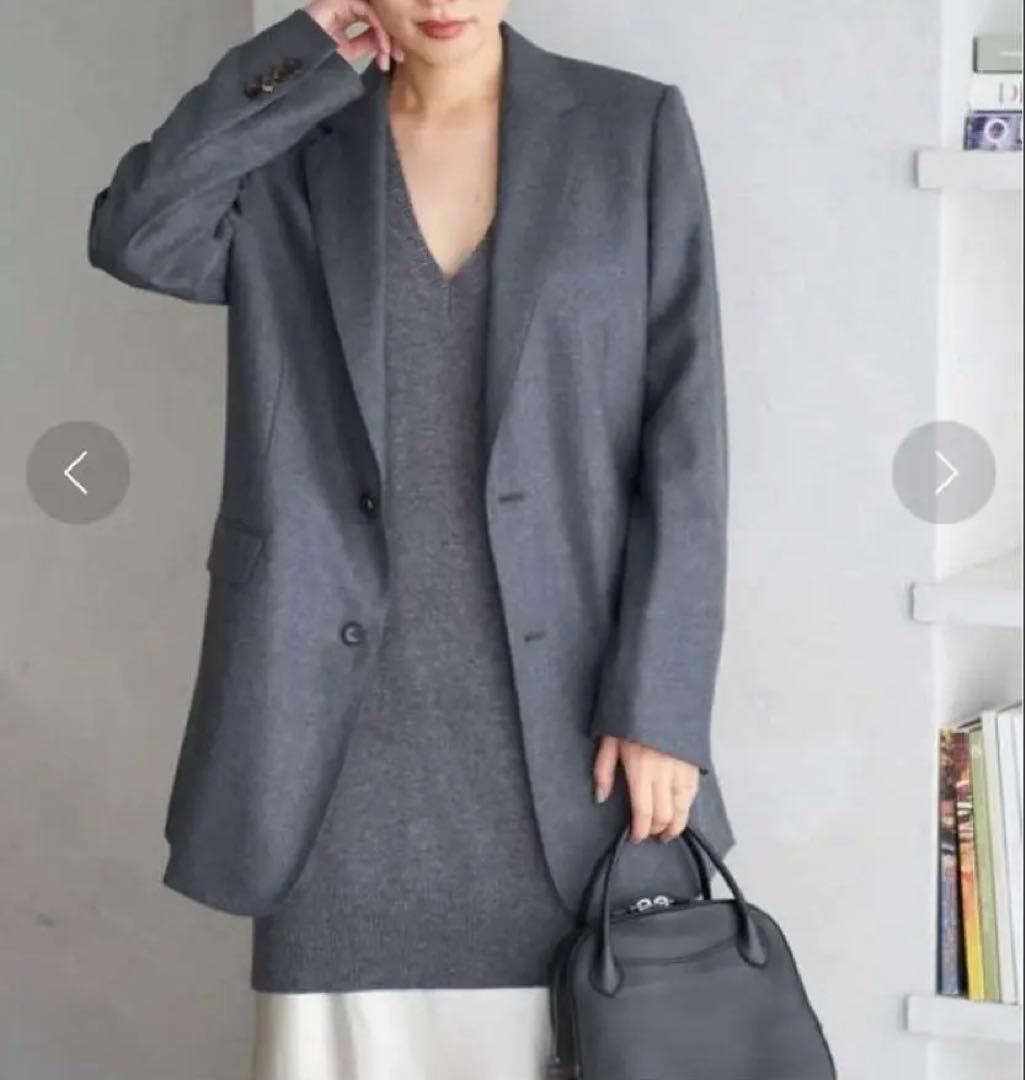 big tailored ジャケット 38 グレー