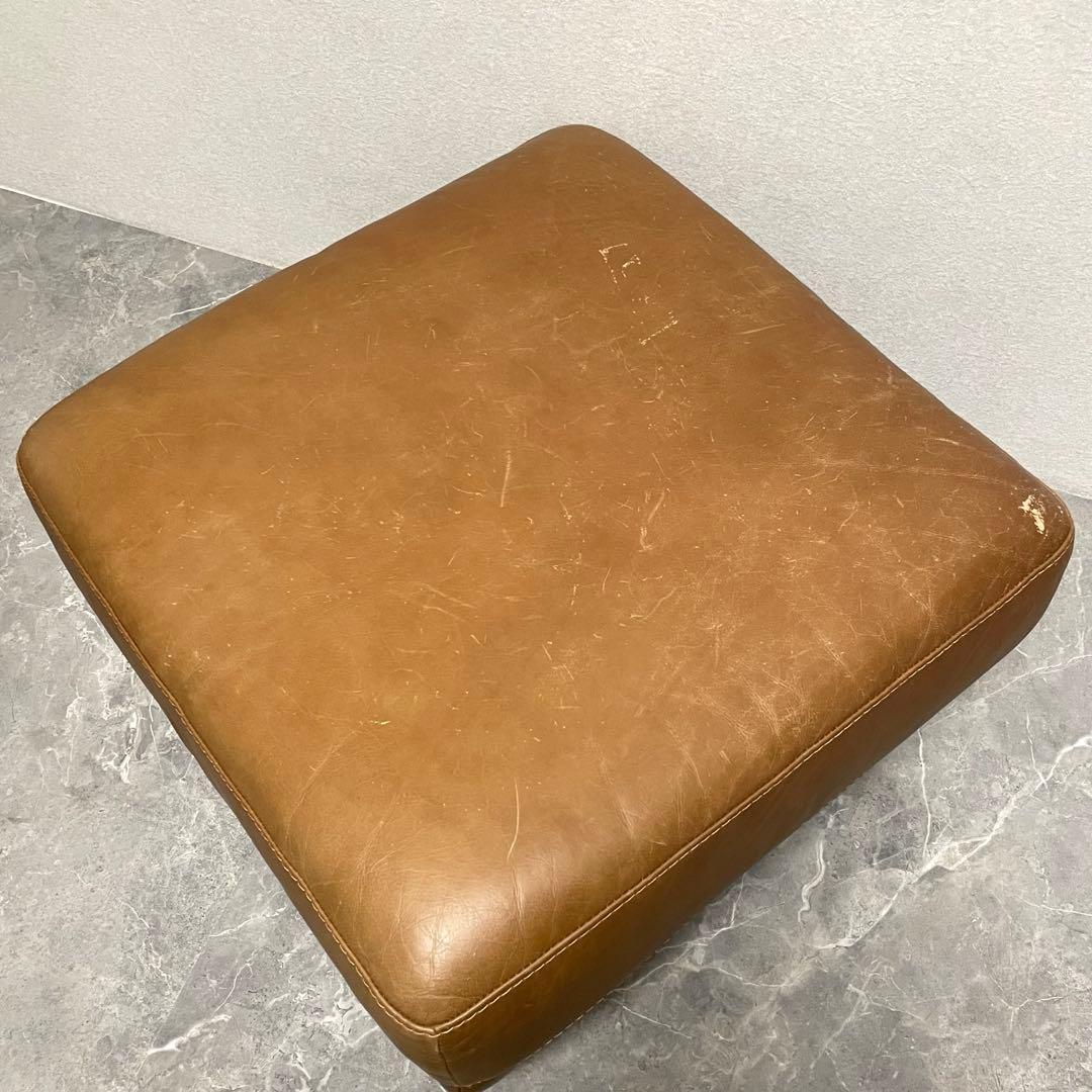 アクタス five by five 本革オットマン　スツール