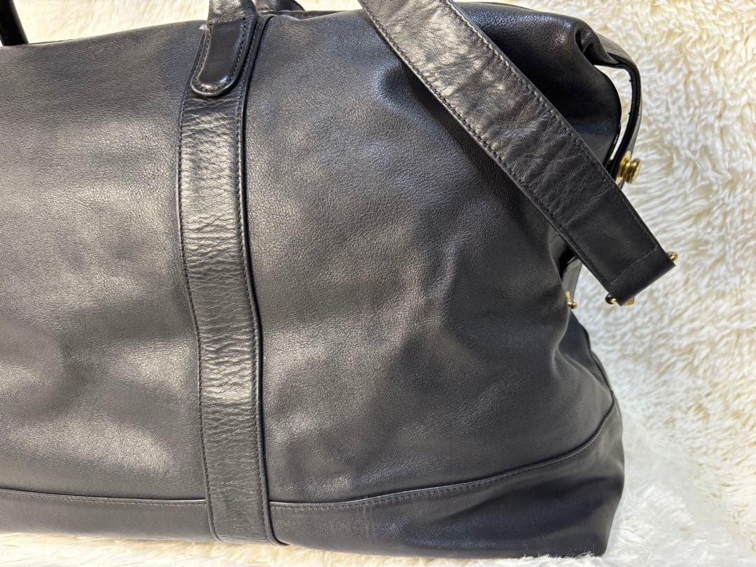 オールドコーチ ボストンバッグ 2way レザー ドイツホック ブラック