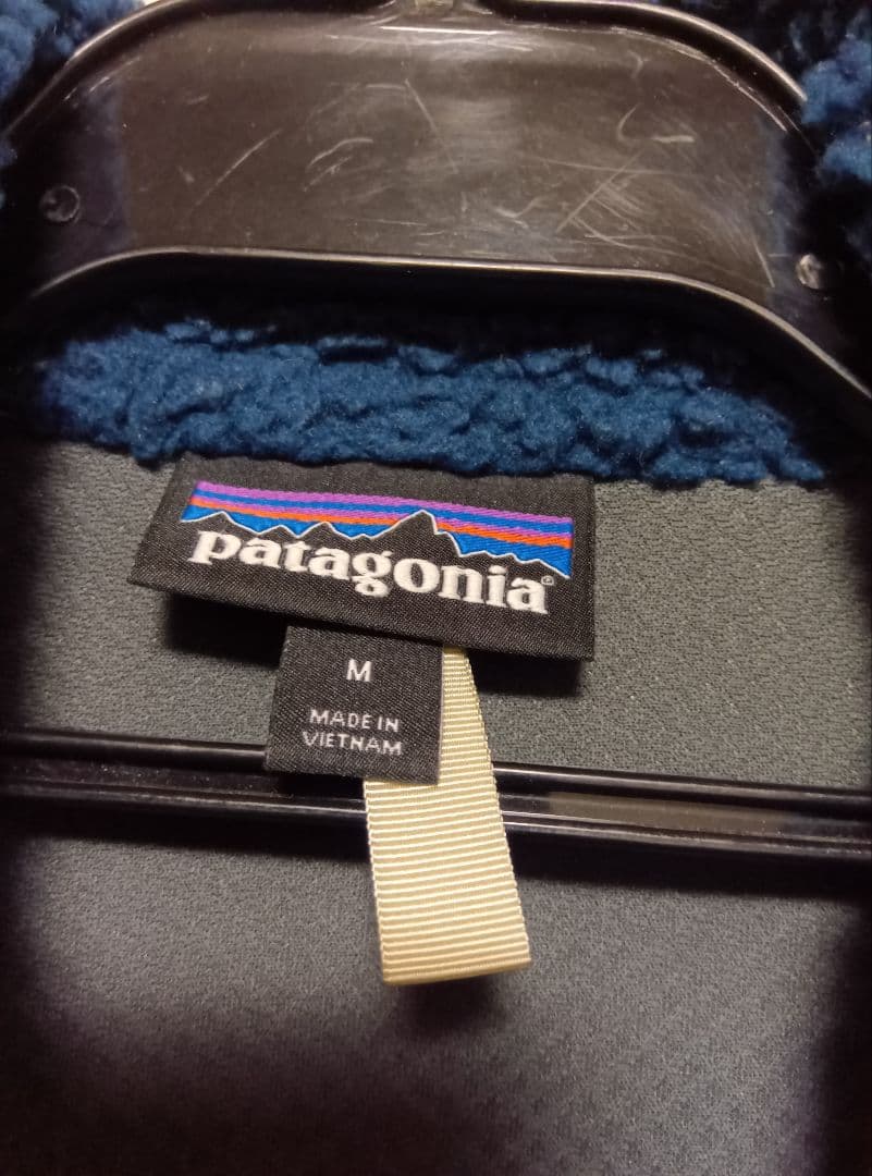 市*川様 patagonia フリースベスト M ネイビー/グレー