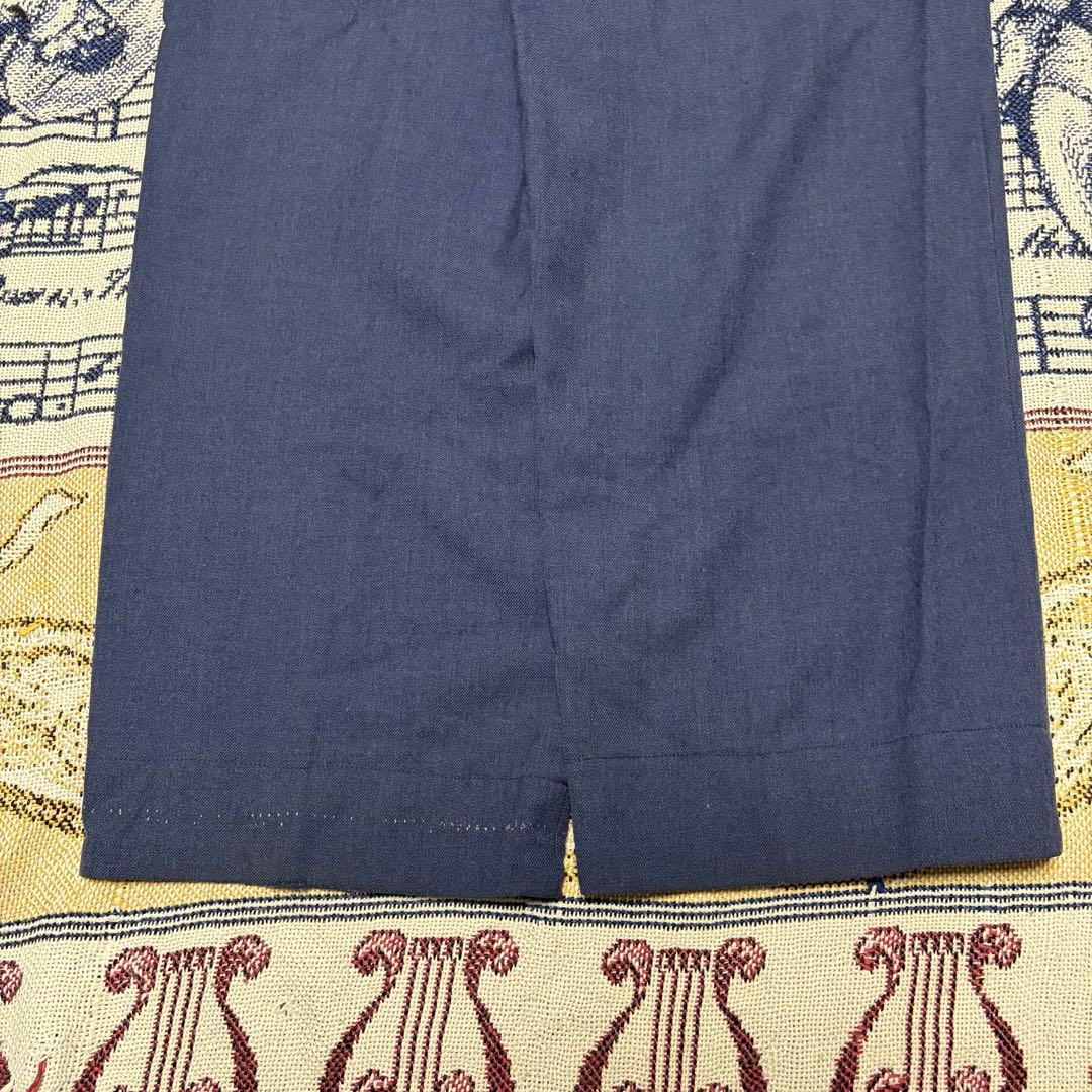 50s 60s 極太 wool slacks ネイビー ギャバジン ギャバスラ