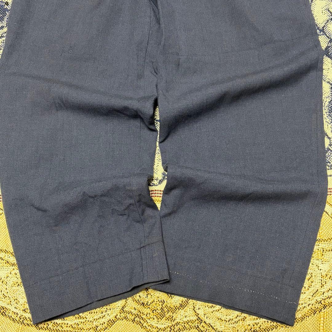 50s 60s 極太 wool slacks ネイビー ギャバジン ギャバスラ