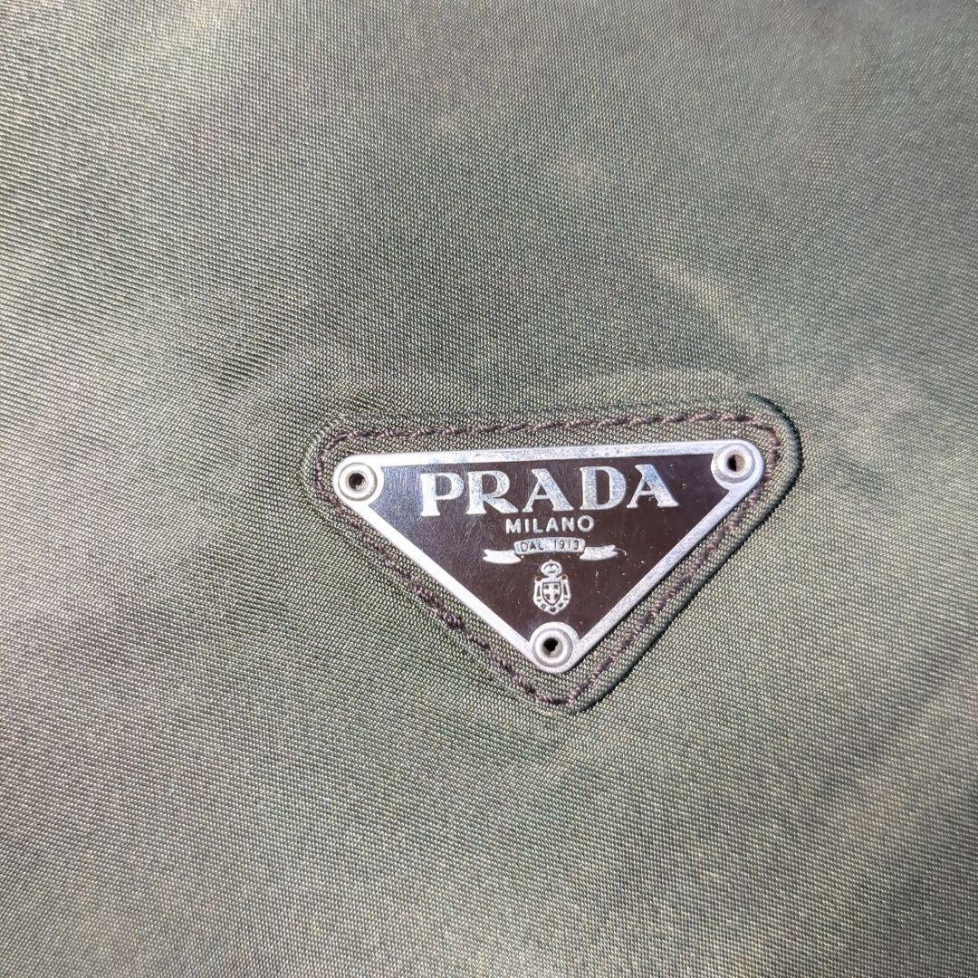 PRADA ボストンバッグ 2way 三角ロゴ テスートナイロン カーキ 希少色