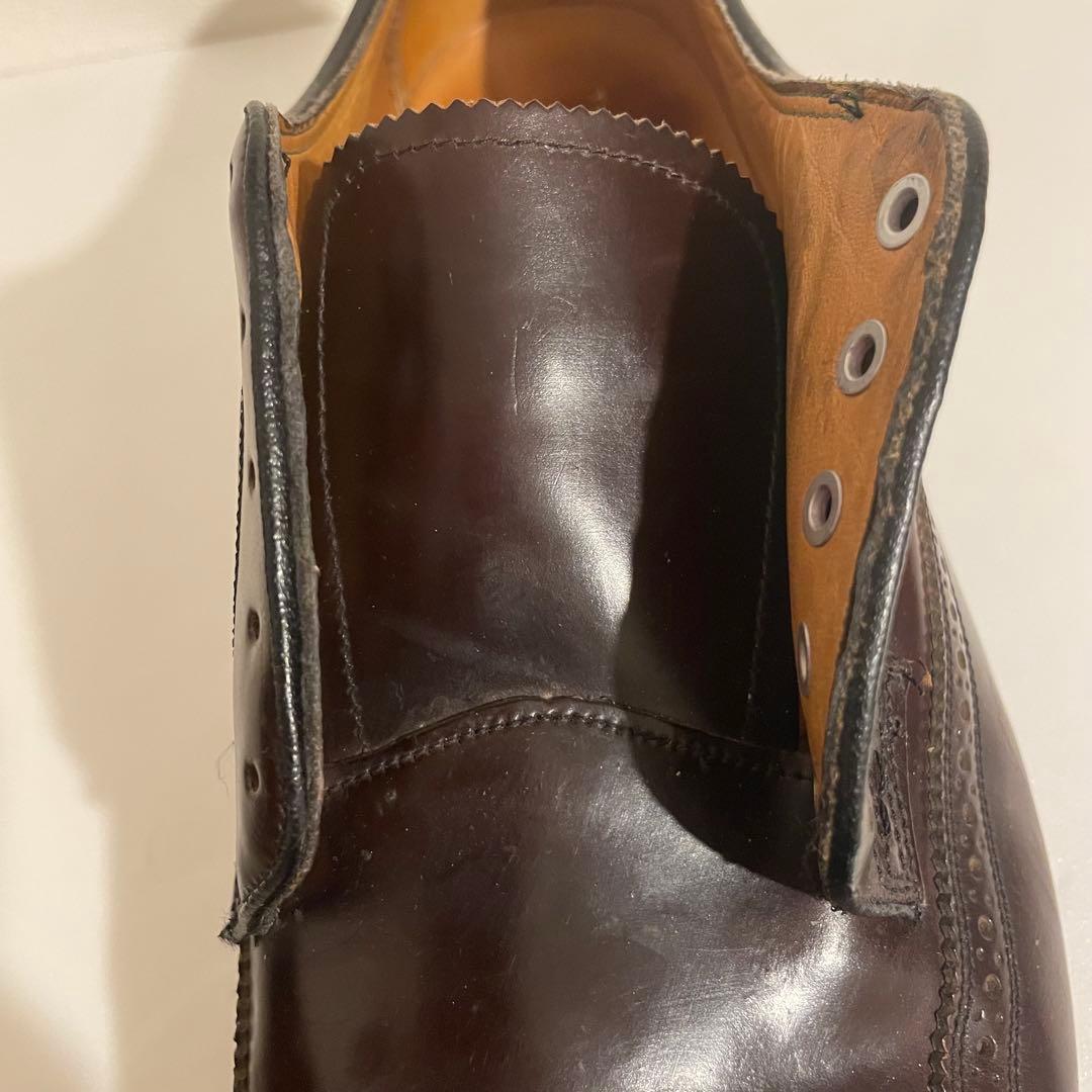 美品 フローシャイム インペリアル コードバン ウイングチップ US10.5D