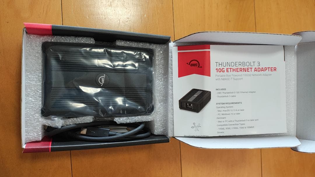 OWC Thunderbolt 3 10G Ethernet アダプター